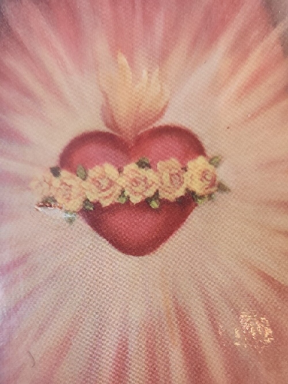 Vintage 1960's Sacred Heart of Mary Wood Plaque - Devotional Wall Art - Picture 7 of 9